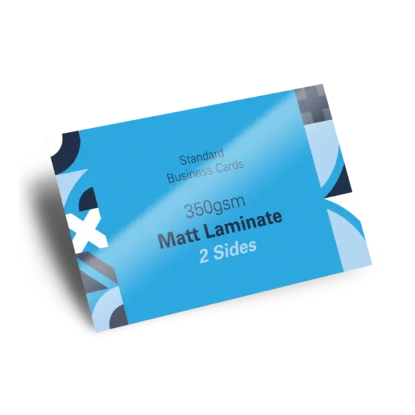350gsm Business Cards Print - Gloss Matt Laminate