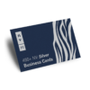 450gsm Business Cards Print - Velvet Laminate Metal Gold Silver