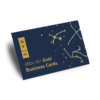 450gsm Business Cards Print - Velvet Laminate Metal Gold Silver