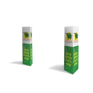 Signage & Display - Bollard Tri-fold Cover 3mm TEKflute