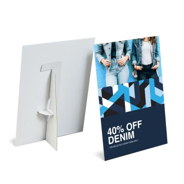A4 Strut Card Mockup~-~media--c44f8852--query@2x.1f7584e2 Packaging & Point of Sale