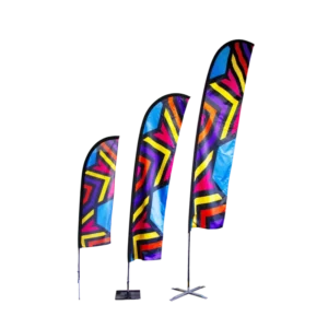 Soft Signage – Feather Flags