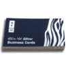 450gsm Business Cards Print - Velvet Laminate Metal Gold Silver