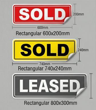 Sold Stickers - Real Estate Print