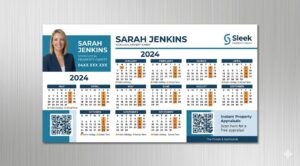 Real Estate DL Fridge Calendar Printing